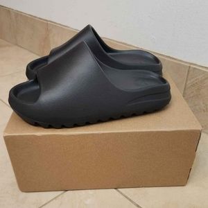 Onyx Yeezy slides
